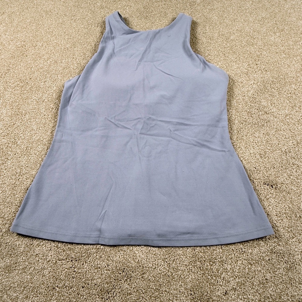 Athleta Tank Top Womens Small Blue Built-in Shelf Bra Racerback Yoga Gym